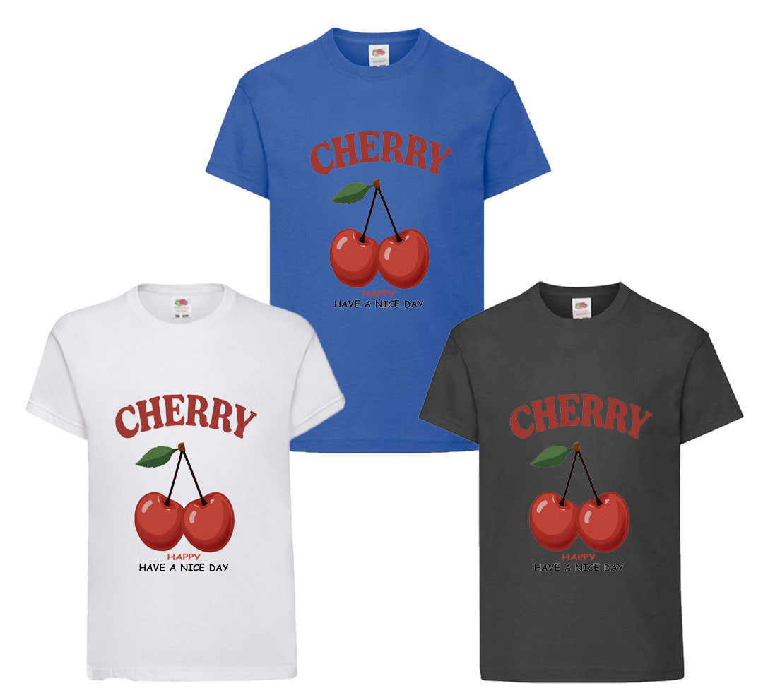 Cherry Happy Graphics Kids t shirt