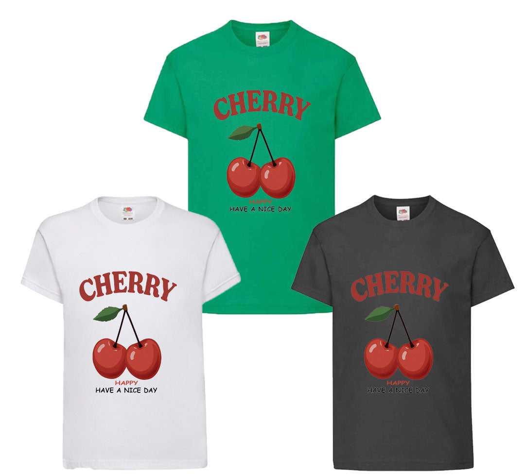 Cherry Happy Graphics Kids t shirt