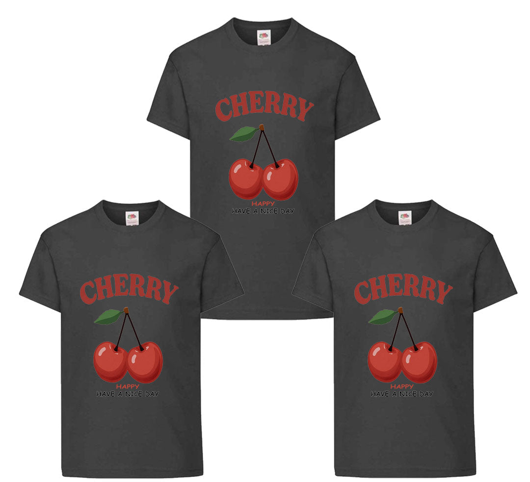 Cherry Happy Graphics Kids t shirt