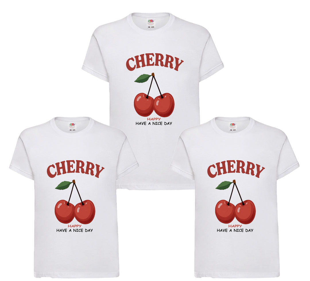 Cherry Happy Graphics Kids t shirt