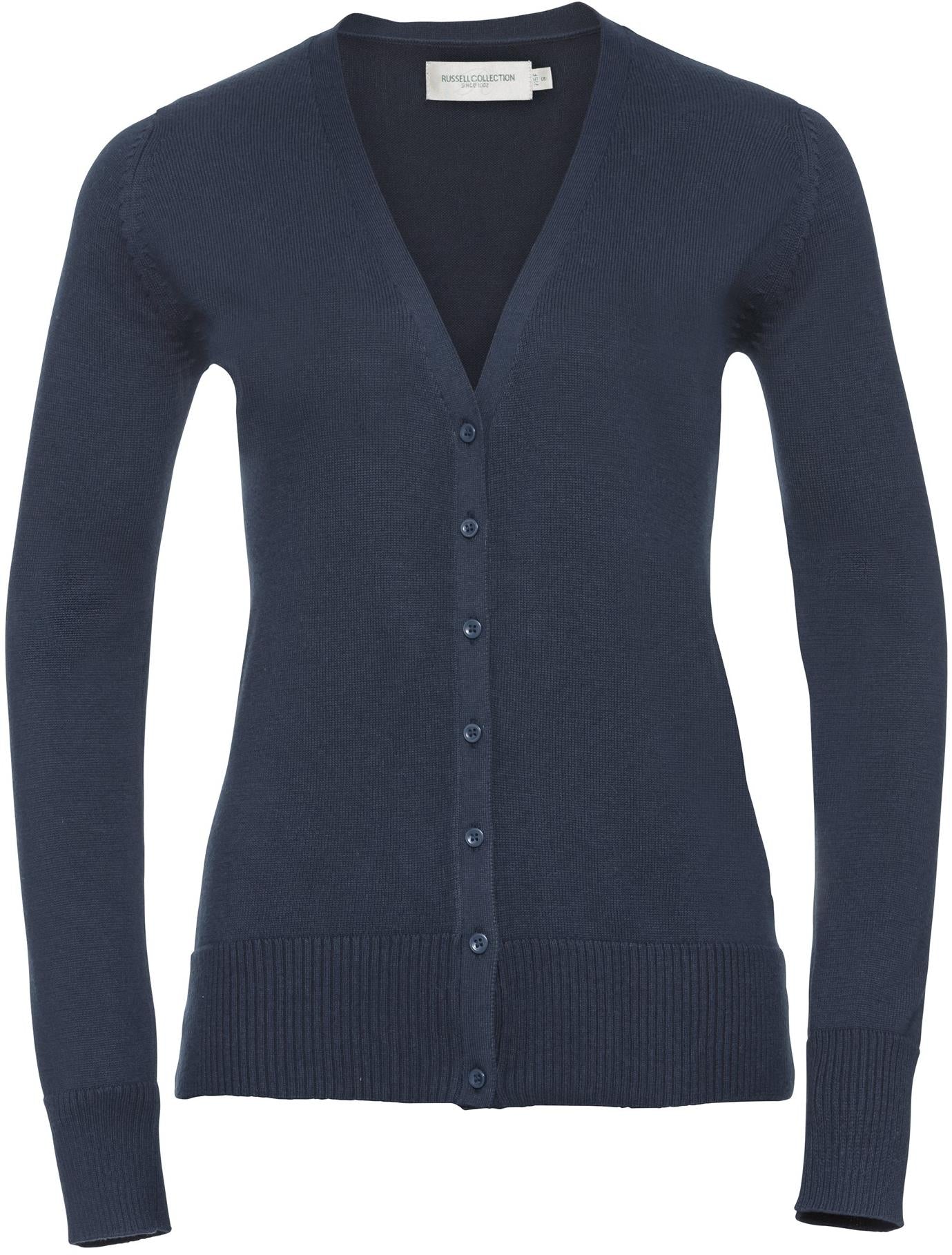 R715F - Russell Athletic 275 V Neck Cardigan Ladies
