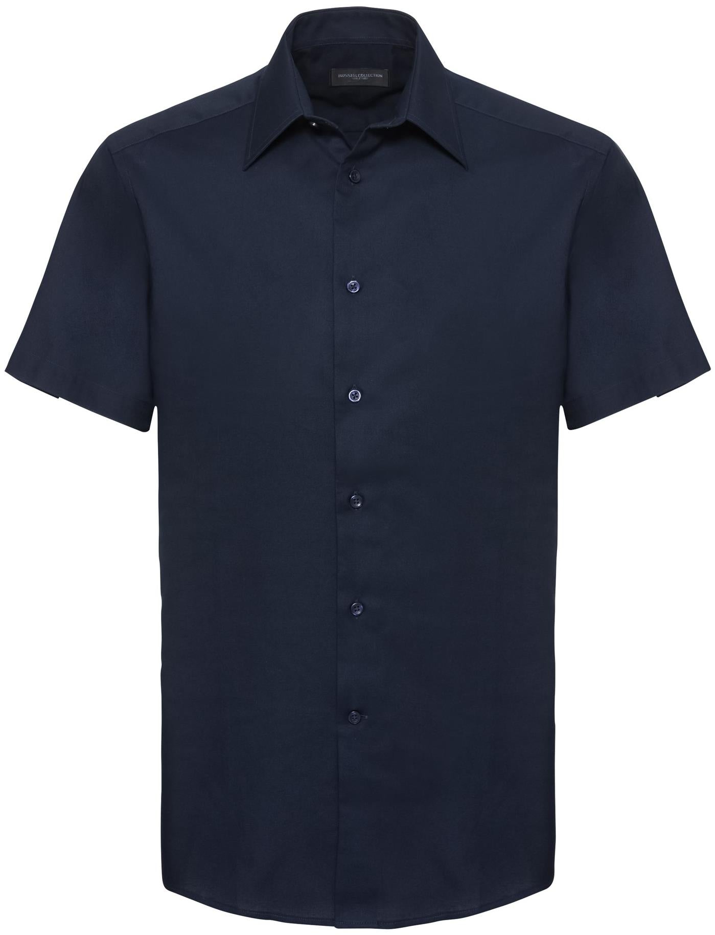 R923M - Russell Athletic Oxford 135 Tailored Fit S/S Shirt Adult