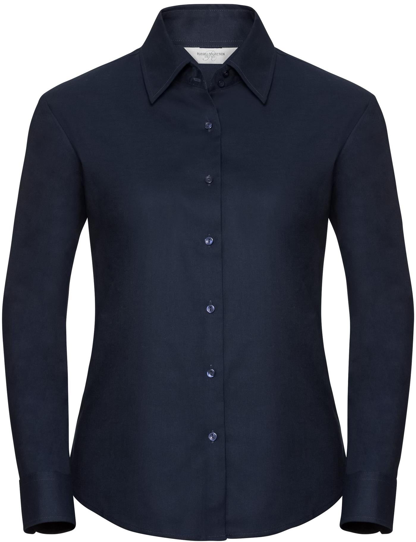 R932F - Russell Athletic Oxford 135 Tailored Fit L/S Shirt Ladies