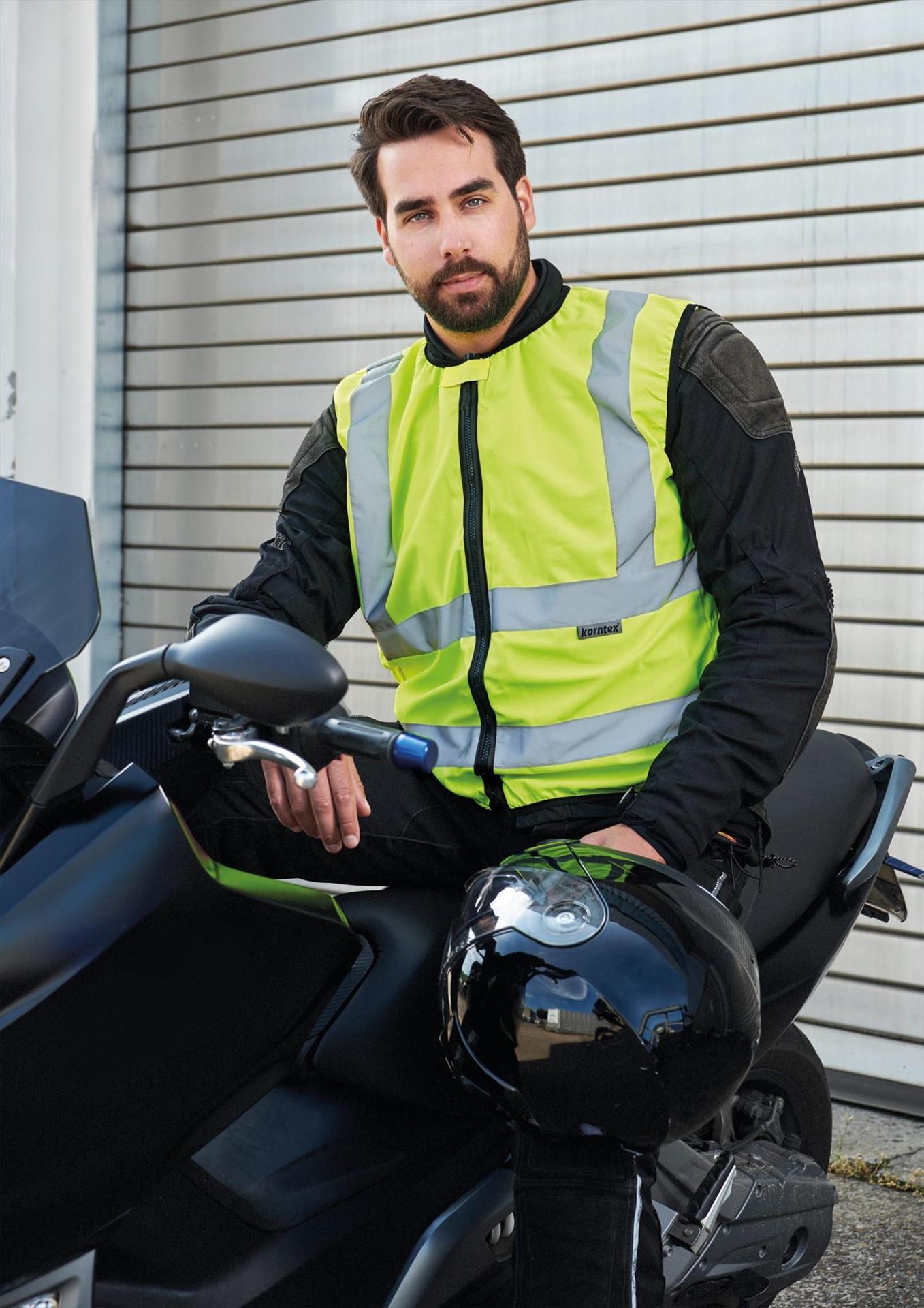 KXMOTO - Korntex# Hi Vis 120 Biker Safety Vest Adult