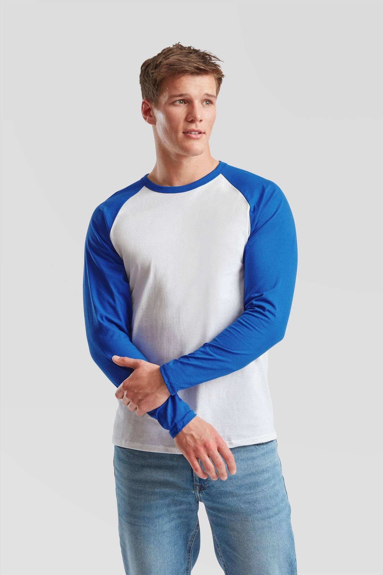 F61028 - FotL Valueweight Open End 165 Regular Fit L/S Baseball Tee Adult
