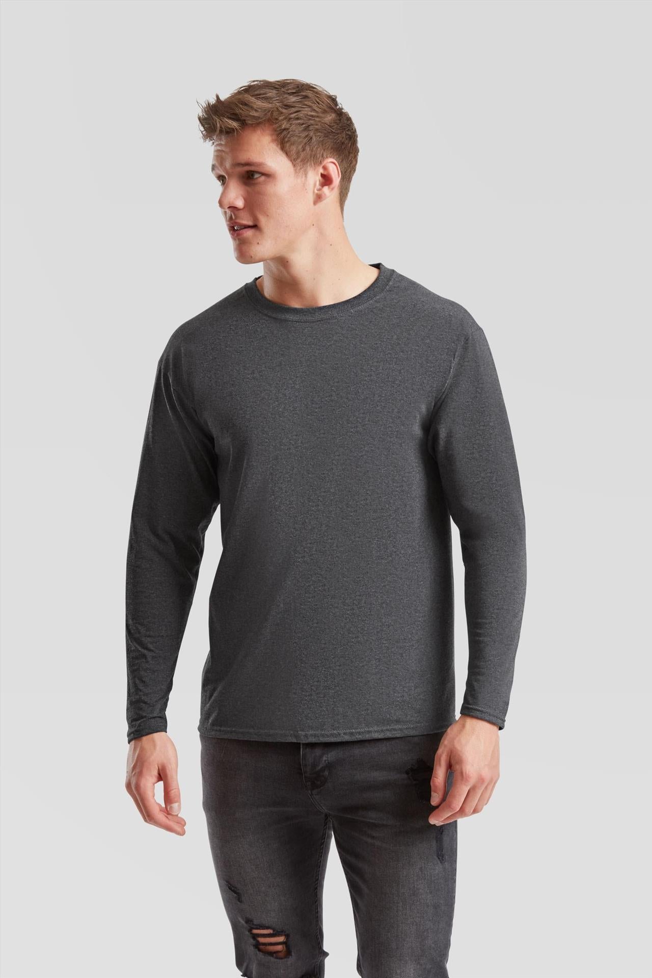 F61038 - FotL Valueweight Open End 165 Regular Fit L/S Tee Adult