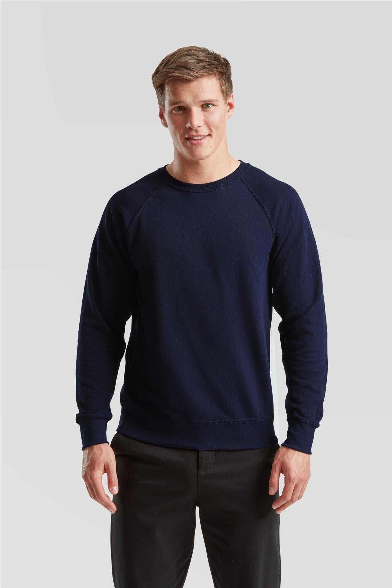 F62138 - FotL Lightweight Open End 240 Regular Fit Raglan Sweat Adult