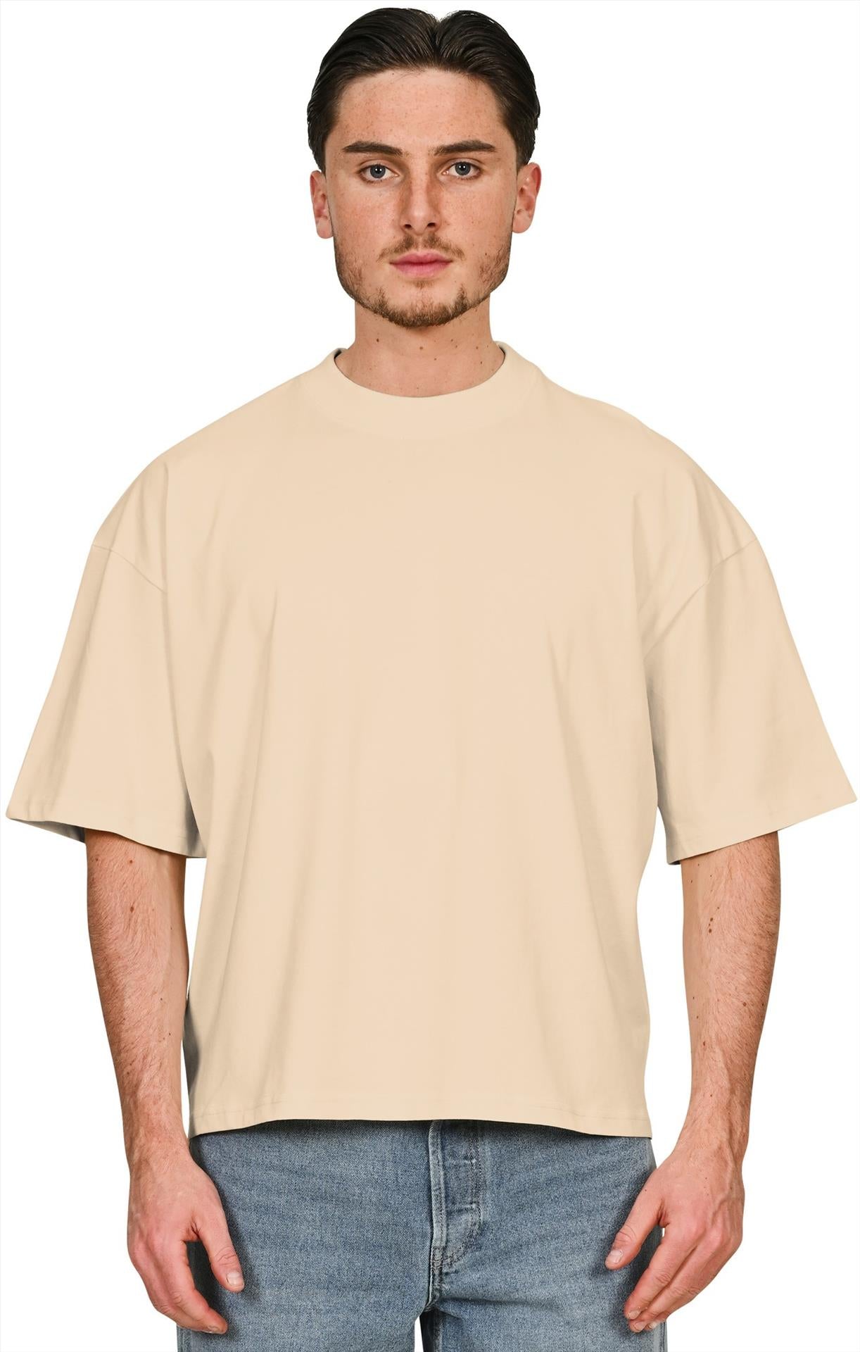 CRBT200 - Casual Premium Combed 220 Boxy Oversize Extended Neck Tee