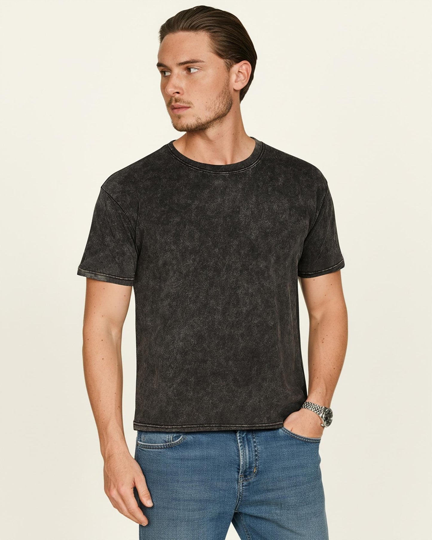 CRBTAC700 - Casual Core Combed 180 Acid Shrunken Tee