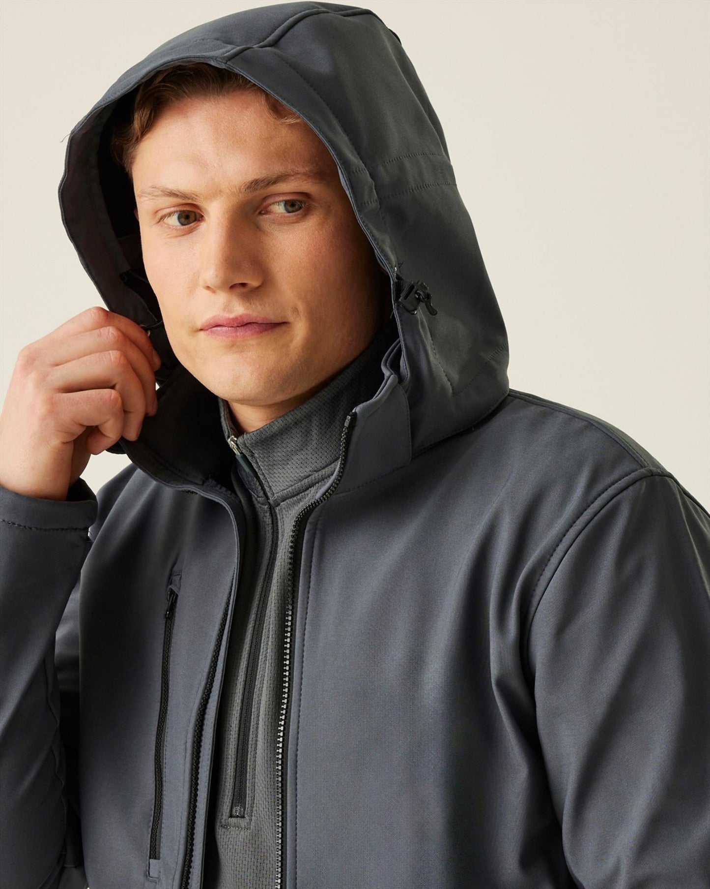 RTRA701 - Regatta Venturer 300 3 Layer Hooded Softshell F/Z Adult