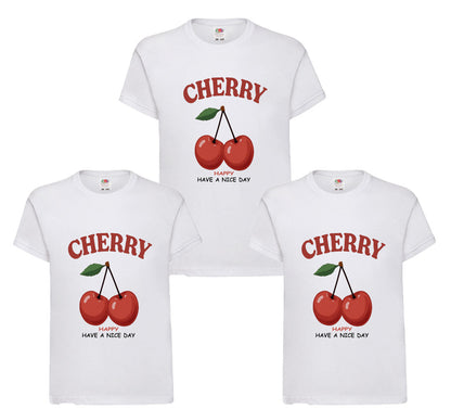 Cherry Happy Graphics Kids t shirt