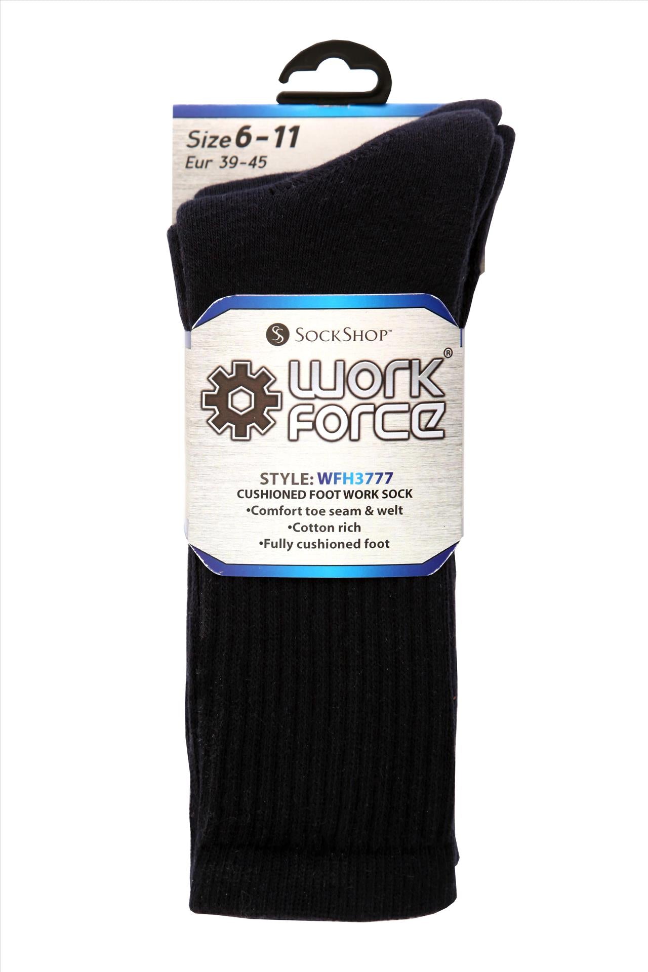 WFH3777 - Work Force Cotton Rich 2 Pair Sock