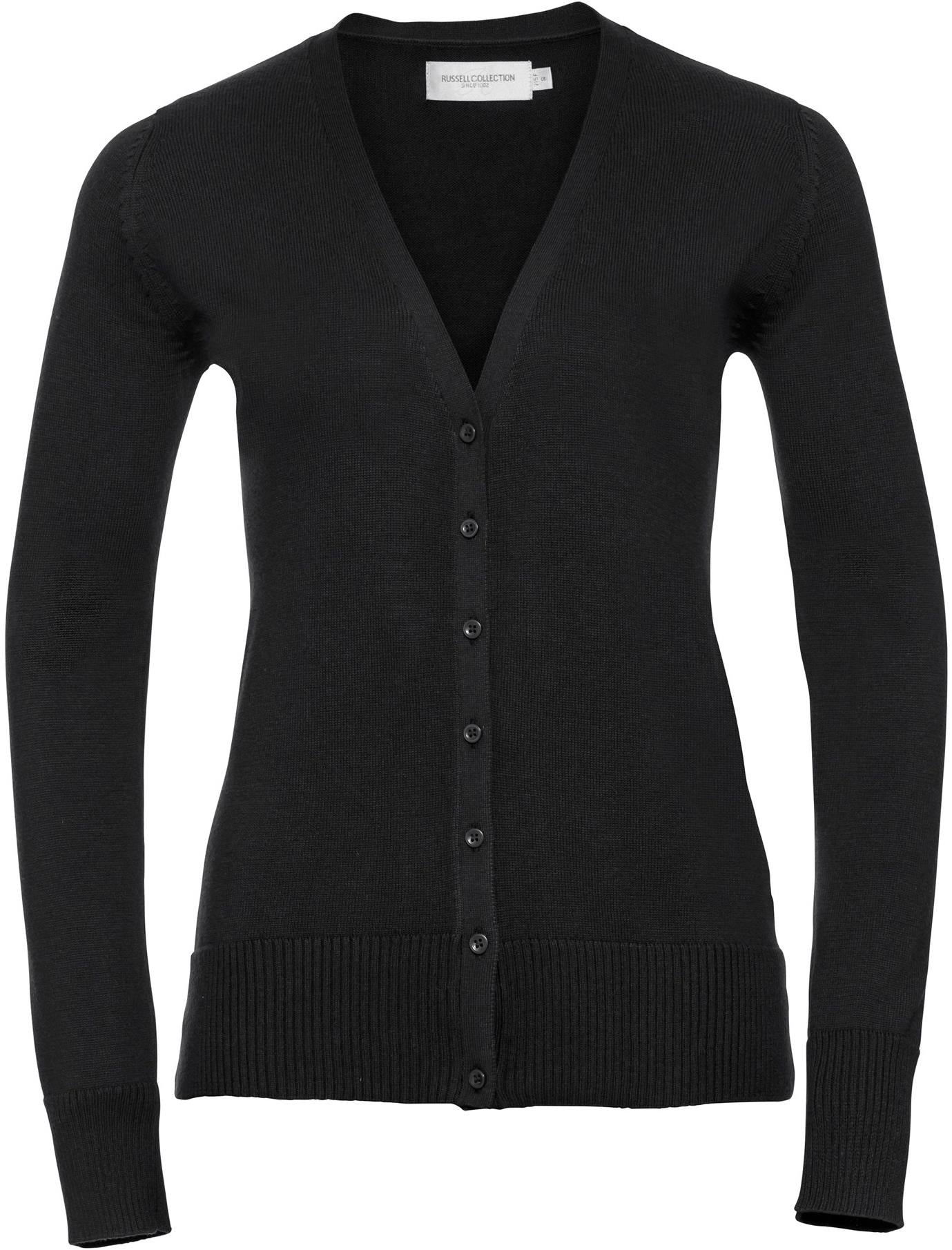 R715F - Russell Athletic 275 V Neck Cardigan Ladies