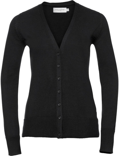 R715F - Russell Athletic 275 V Neck Cardigan Ladies