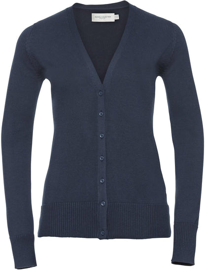 R715F - Russell Athletic 275 V Neck Cardigan Ladies