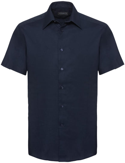 R923M - Russell Athletic Oxford 135 Tailored Fit S/S Shirt Adult