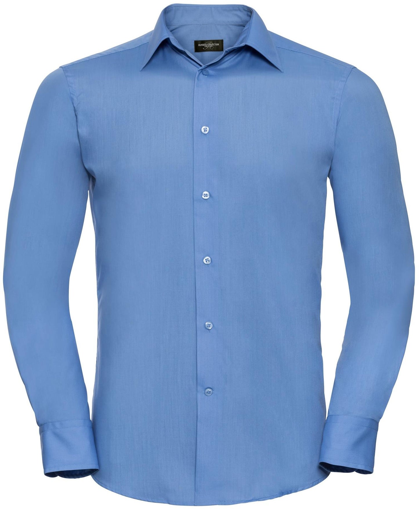 R924M - Russell Athletic Polycotton Poplin 110 Tailored Fit L/S Shirt Adult