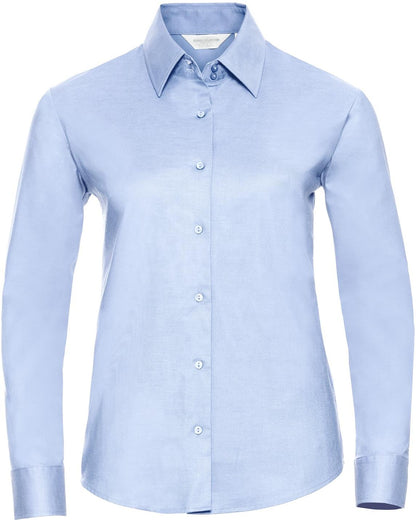 R932F - Russell Athletic Oxford 135 Tailored Fit L/S Shirt Ladies
