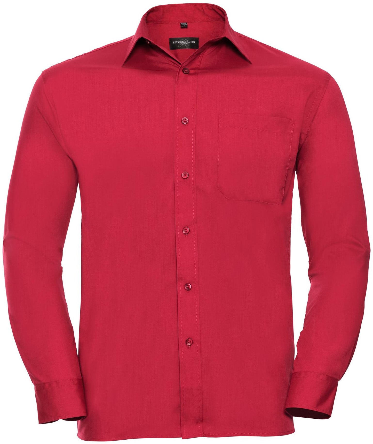 R934M - Russell Athletic Polycotton Poplin 110 Classic Fit L/S Shirt Adult