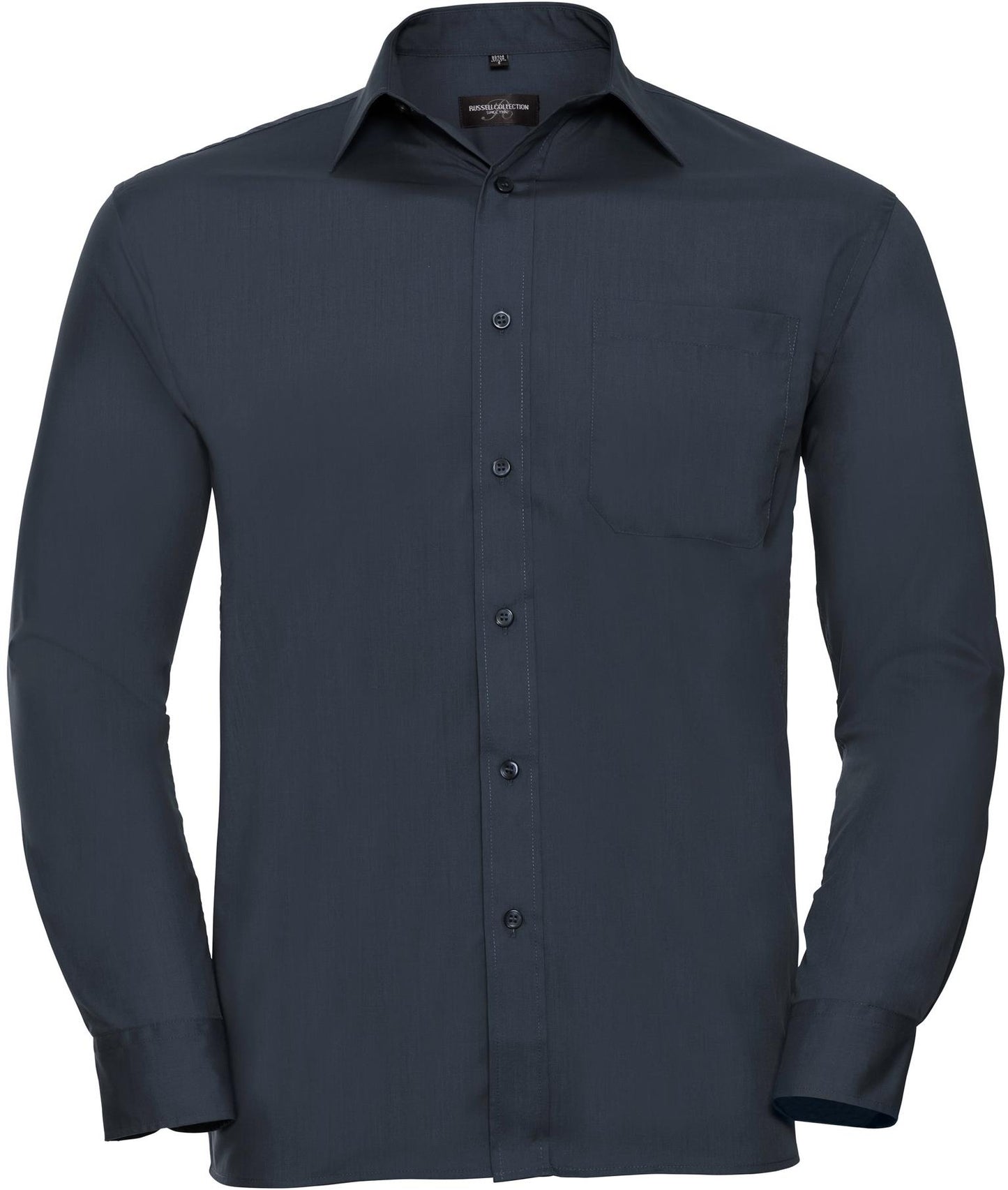 R934M - Russell Athletic Polycotton Poplin 110 Classic Fit L/S Shirt Adult