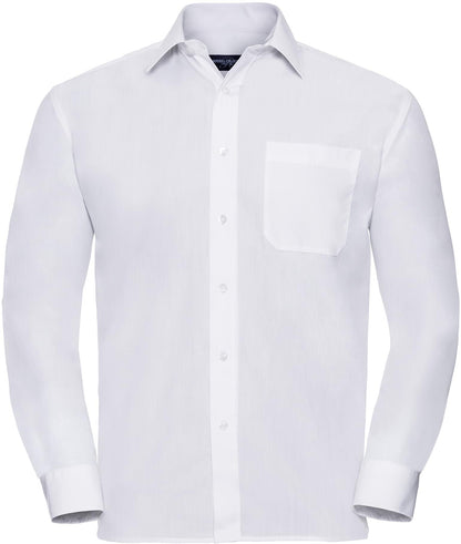 R934M - Russell Athletic Polycotton Poplin 110 Classic Fit L/S Shirt Adult