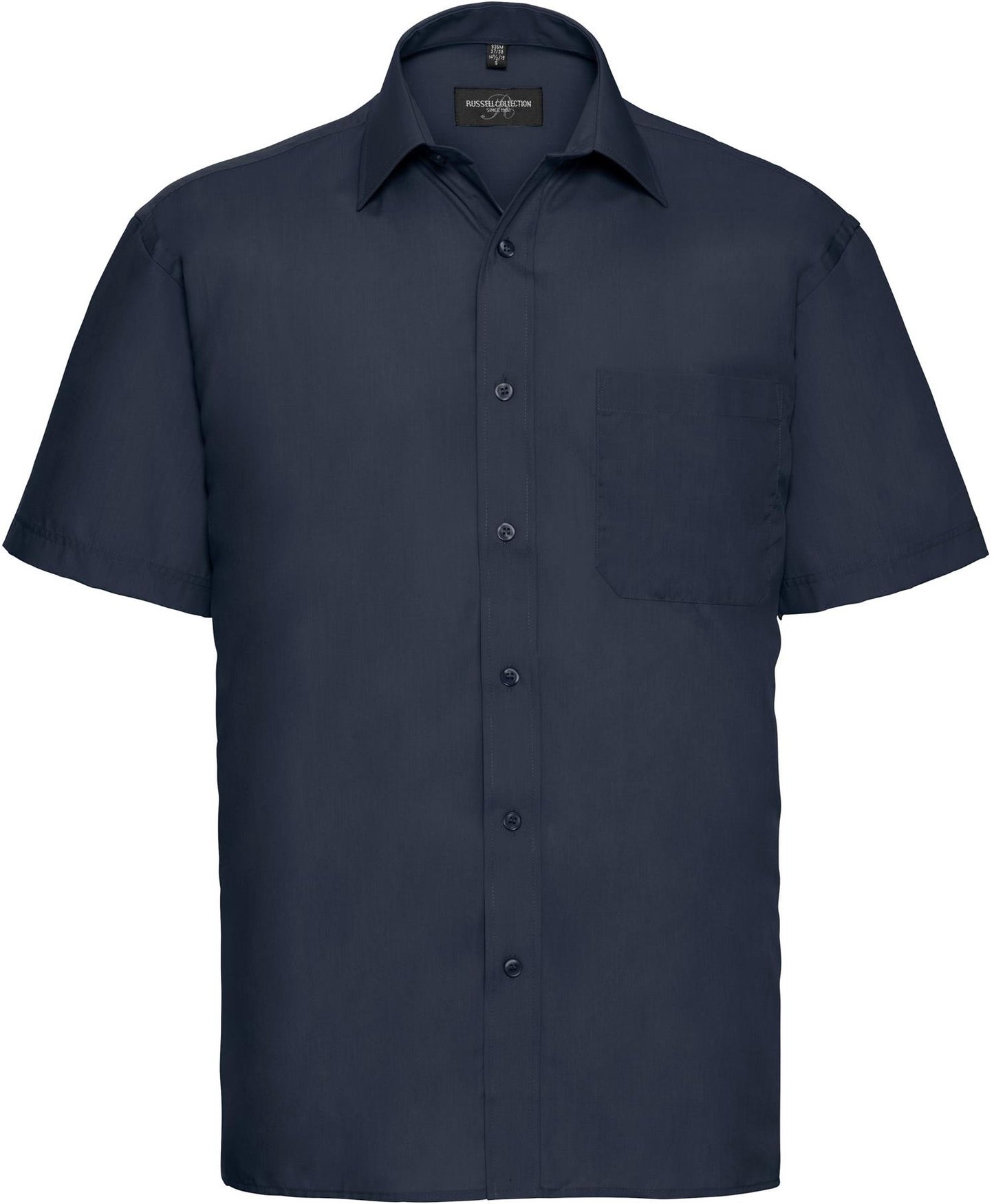 R935M - Russell Athletic Polycotton Poplin 110 Classic Fit S/S Shirt Adult