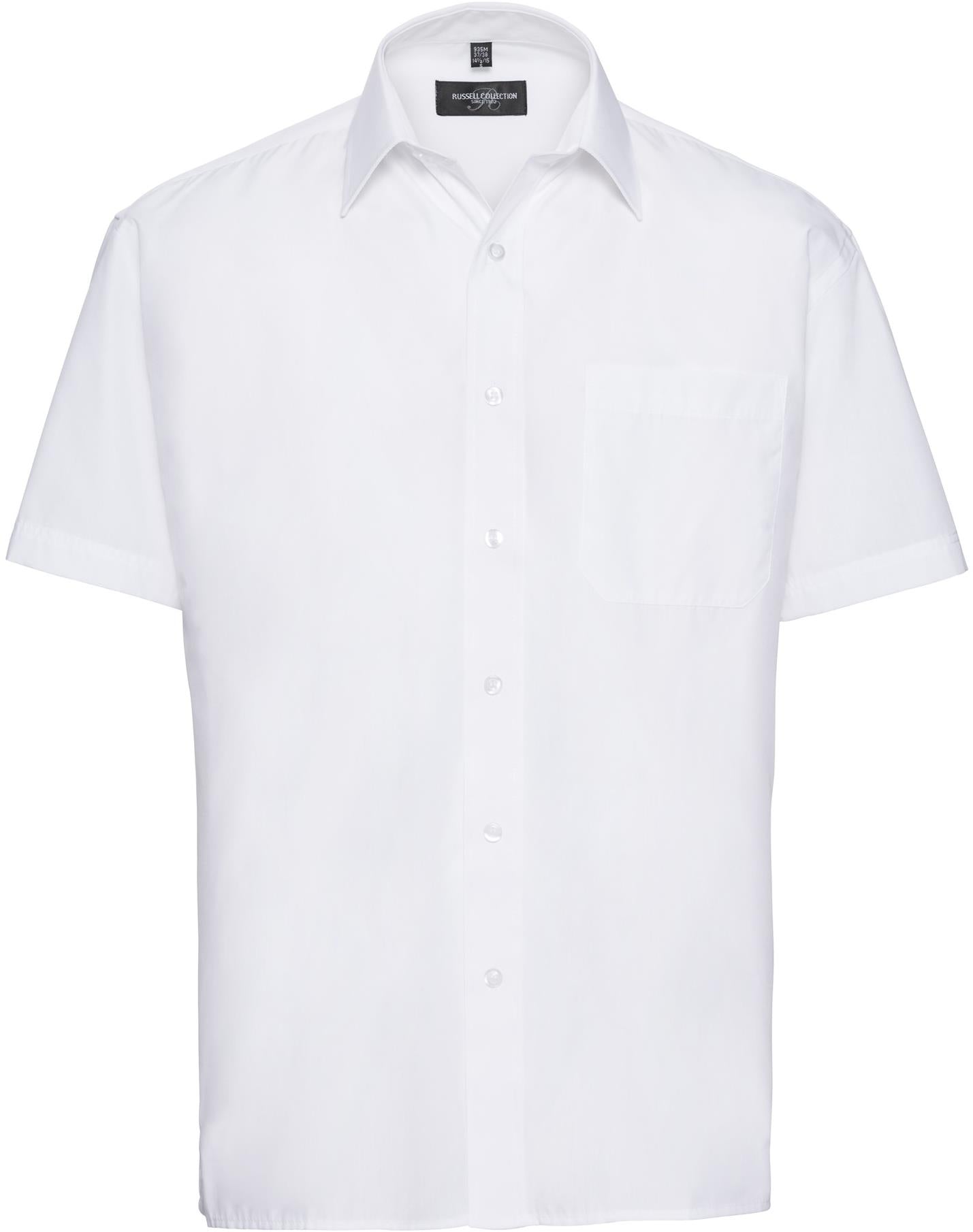 R935M - Russell Athletic Polycotton Poplin 110 Classic Fit S/S Shirt Adult