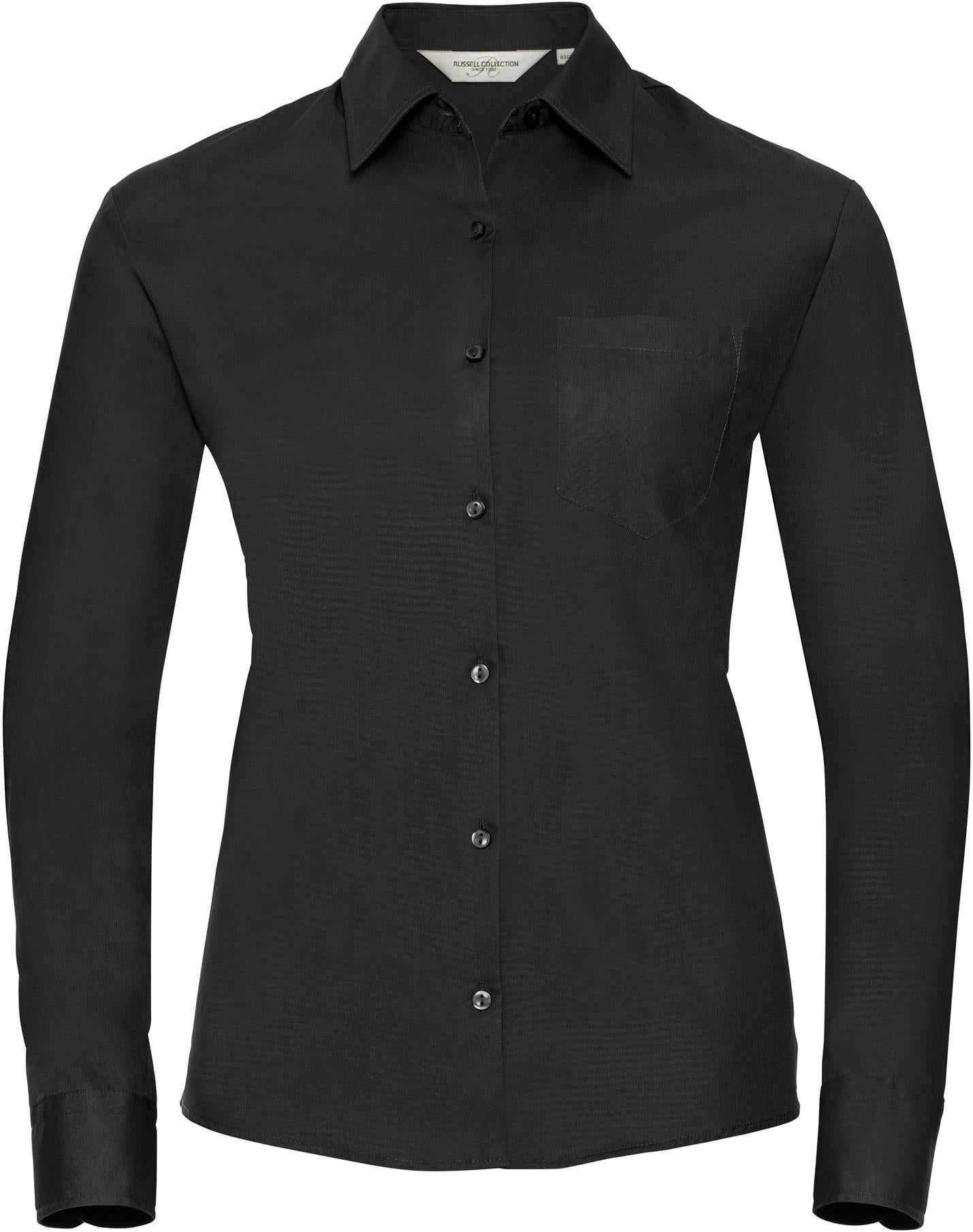 R936F - Russell Athletic Pure Cotton Poplin 125 Classic Fit L/S Shirt Ladies