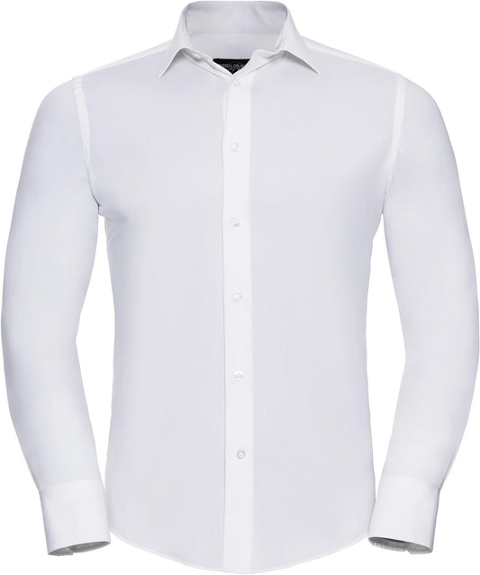 R946M - Russell Athletic Fitted Stretch L/S Shirt Mens