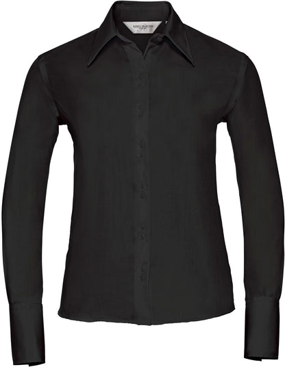 R956F - Russell Athletic Ultimate Non Iron Twill 120 Tailored Fit L/S Shirt Ladies