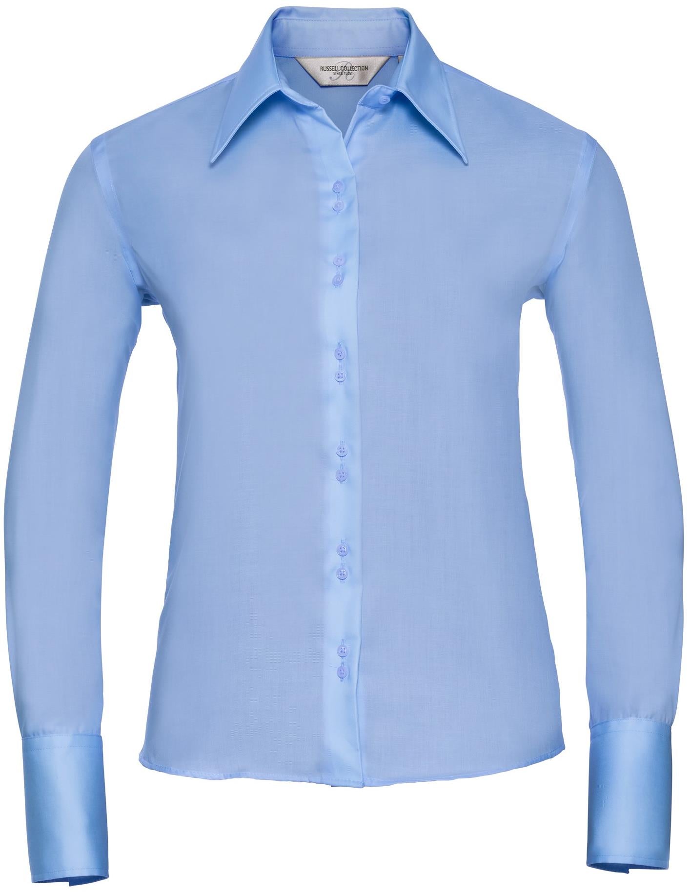R956F - Russell Athletic Ultimate Non Iron Twill 120 Tailored Fit L/S Shirt Ladies
