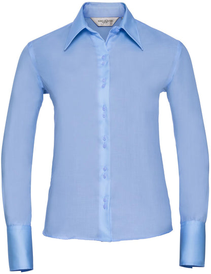 R956F - Russell Athletic Ultimate Non Iron Twill 120 Tailored Fit L/S Shirt Ladies