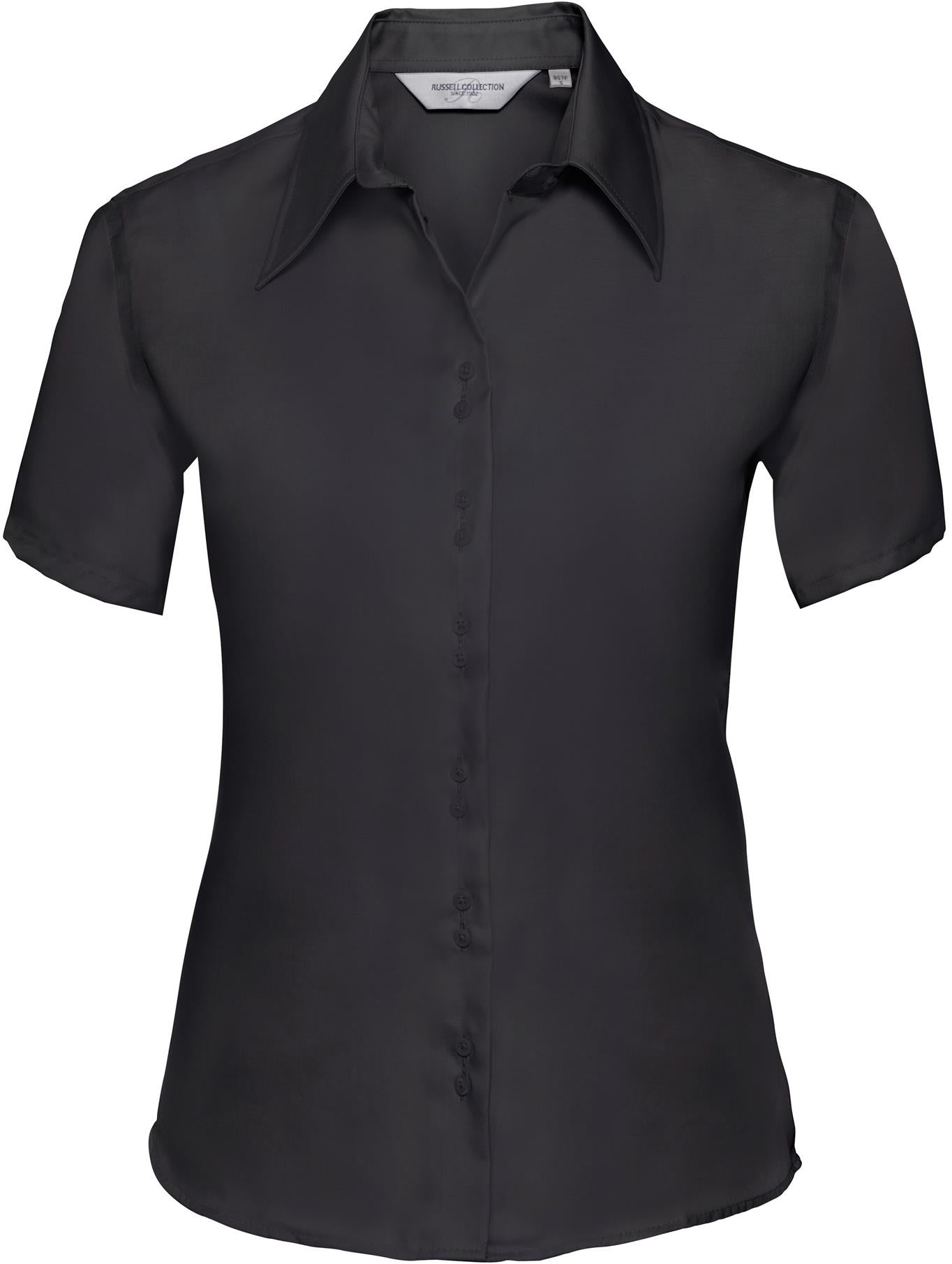 R957F - Russell Athletic Ultimate Non Iron Twill 120 Tailored Fit S/S Shirt Ladies