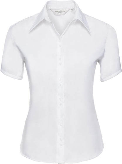 R957F - Russell Athletic Ultimate Non Iron Twill 120 Tailored Fit S/S Shirt Ladies