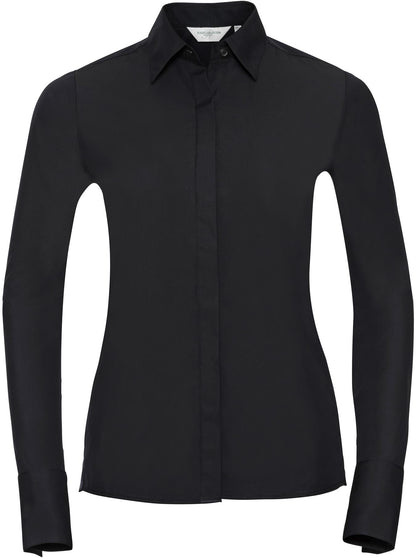 R960F - Russell Athletic Ultimate Stretch 130 Fitted L/S Shirt Ladies