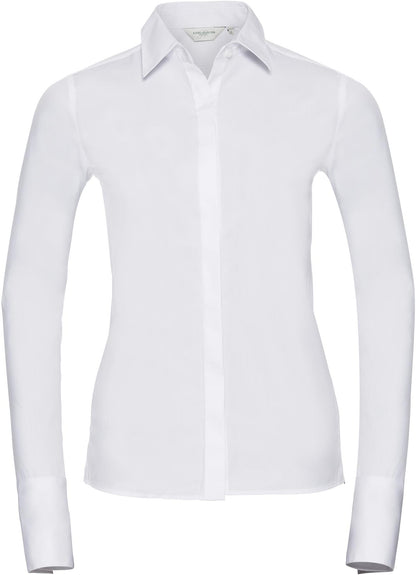 R960F - Russell Athletic Ultimate Stretch 130 Fitted L/S Shirt Ladies
