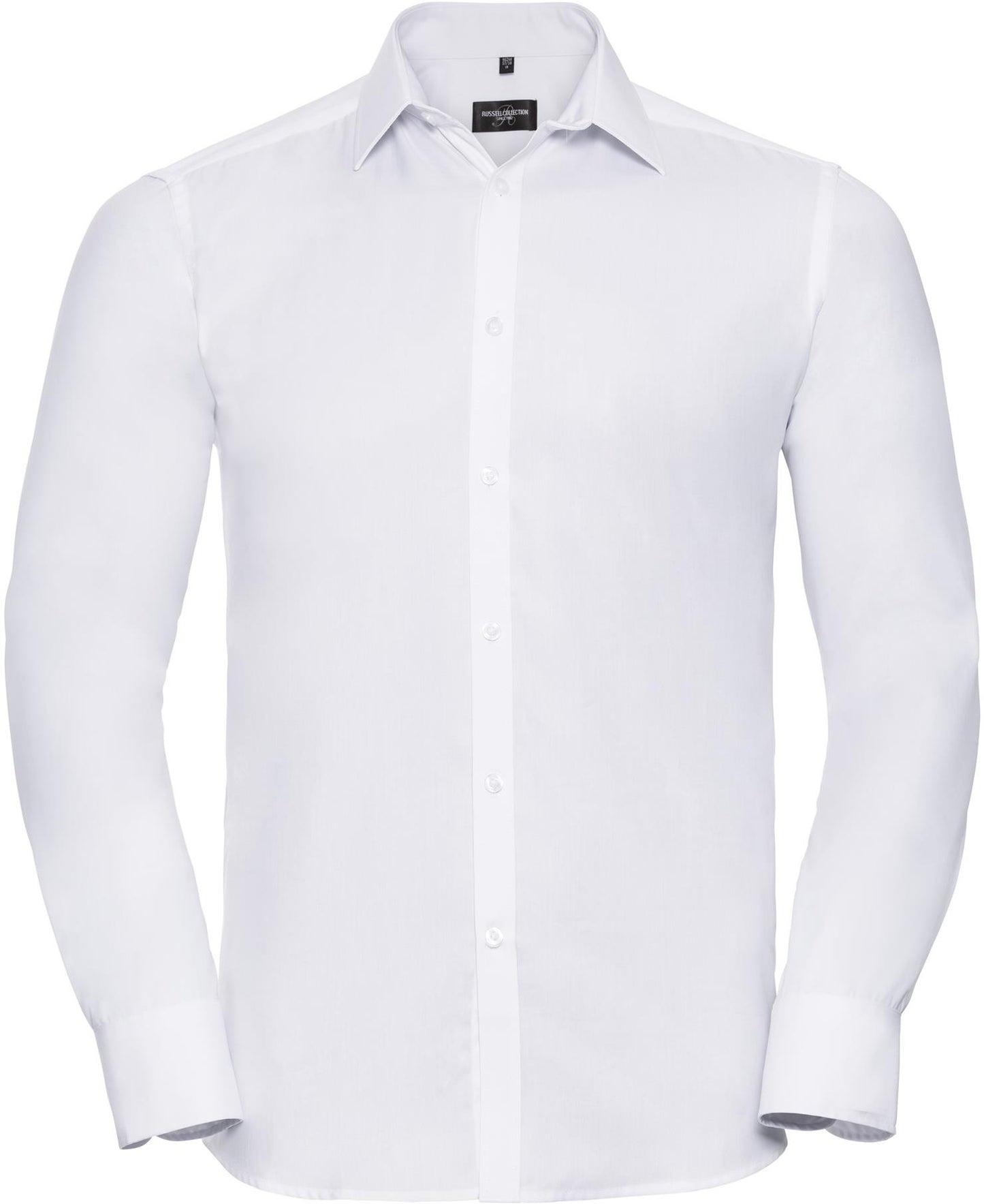 R962M - Russell Athletic Herringbone 130 Tailored Fit L/S Shirt Adult