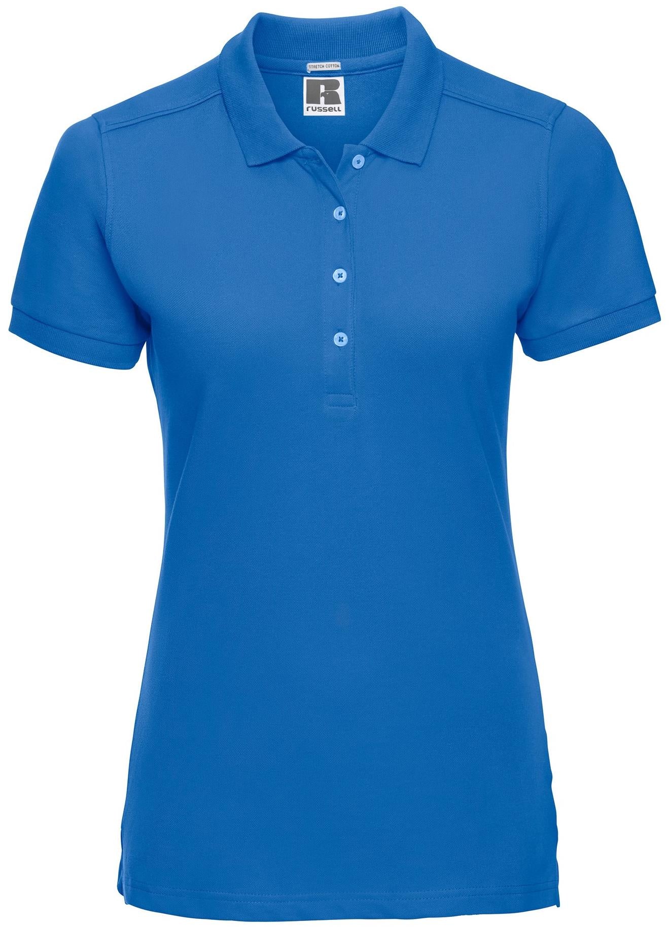 R566F - Russell Athletic Stretch Combed 210 Fitted Polo Ladies