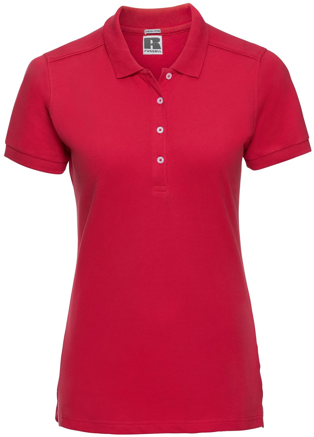 R566F - Russell Athletic Stretch Combed 210 Fitted Polo Ladies