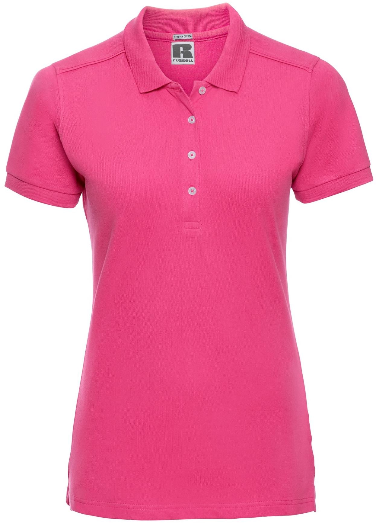 R566F - Russell Athletic Stretch Combed 210 Fitted Polo Ladies