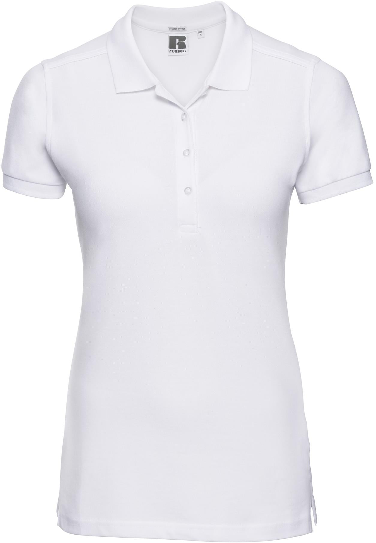 R566F - Russell Athletic Stretch Combed 210 Fitted Polo Ladies