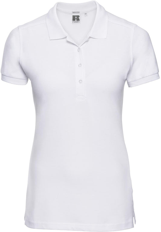 R566F - Russell Athletic Stretch Combed 210 Fitted Polo Ladies