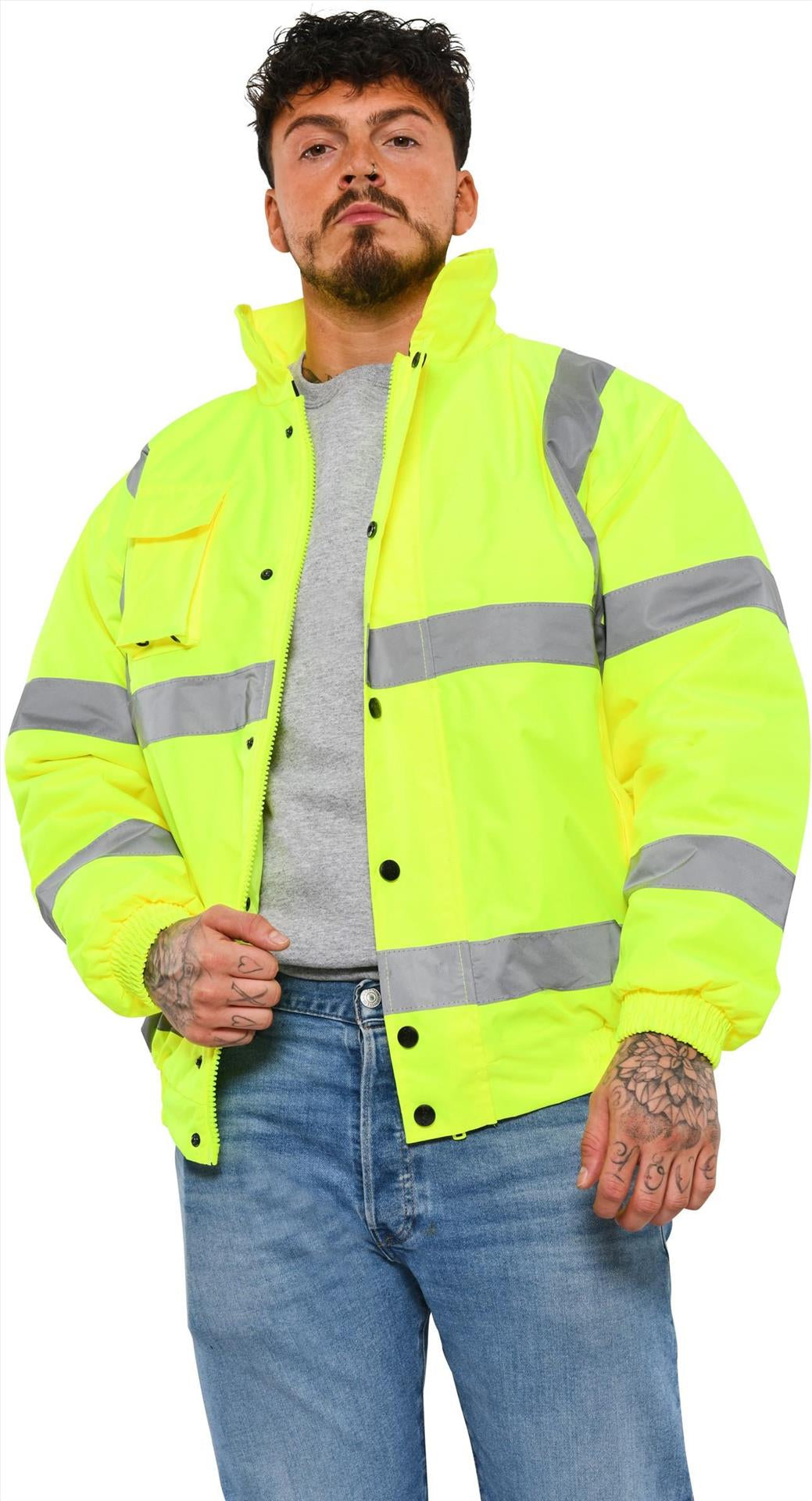 AA94 - Warrior Hi Vis Tulsa Bomber Jacket Adult