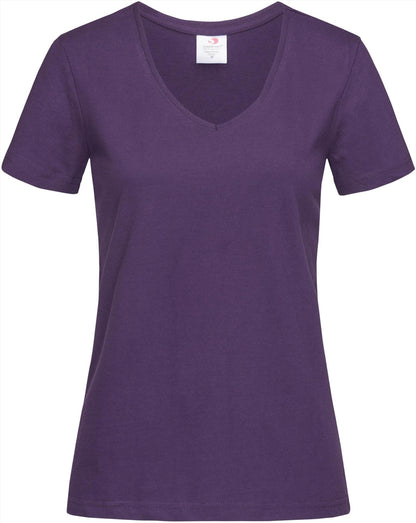 ST2700 - Stedman Classic Ringspun 155 Regular Fit V Neck Tee Ladies