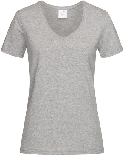 ST2700 - Stedman Classic Ringspun 155 Regular Fit V Neck Tee Ladies