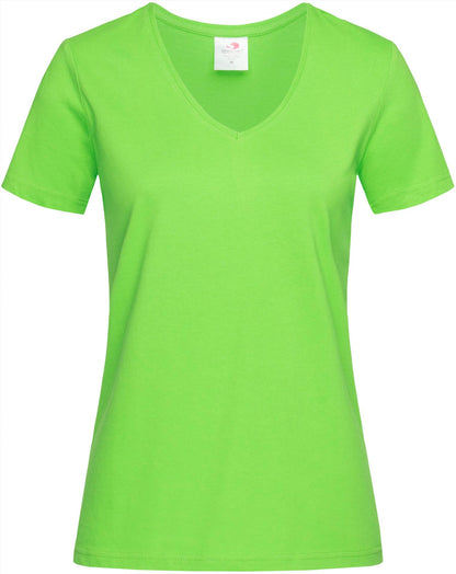ST2700 - Stedman Classic Ringspun 155 Regular Fit V Neck Tee Ladies