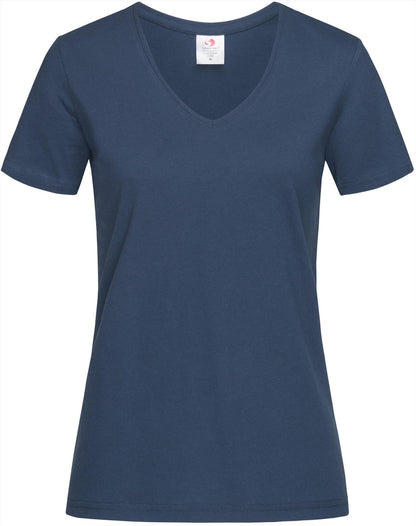 ST2700 - Stedman Classic Ringspun 155 Regular Fit V Neck Tee Ladies