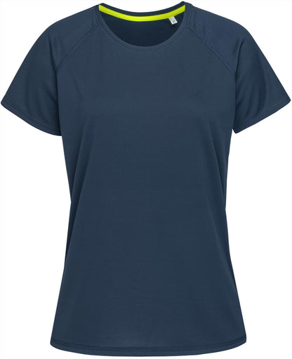 ST8500 - Stedman Mesh Raglan Polyester 140 Regular Fit Tee Ladies