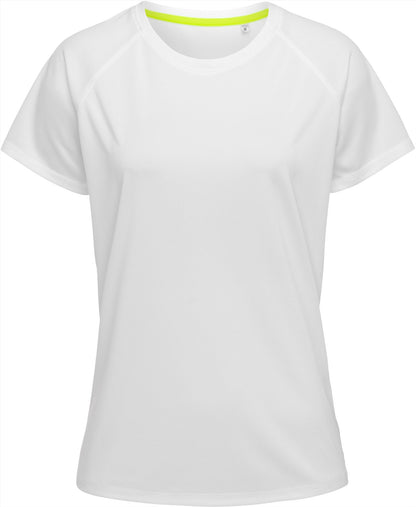 ST8500 - Stedman Mesh Raglan Polyester 140 Regular Fit Tee Ladies