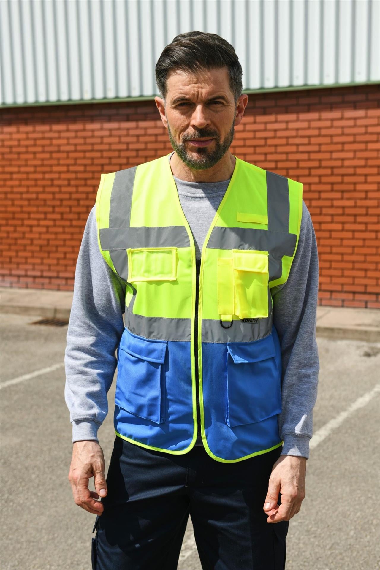 KXEXEC - Korntex# Hi Vis 120 Executive Multifunction Safety Vest Adult